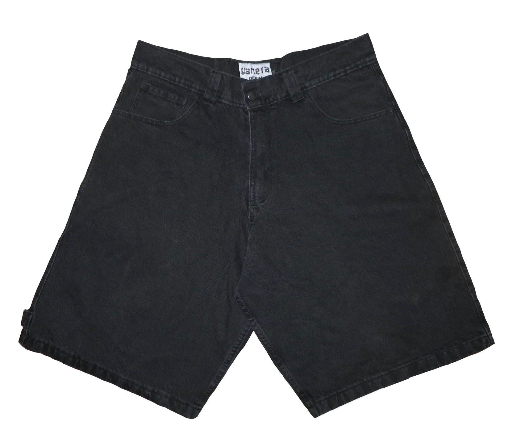 1996 Black Denim Jorts – vaneta1996.com