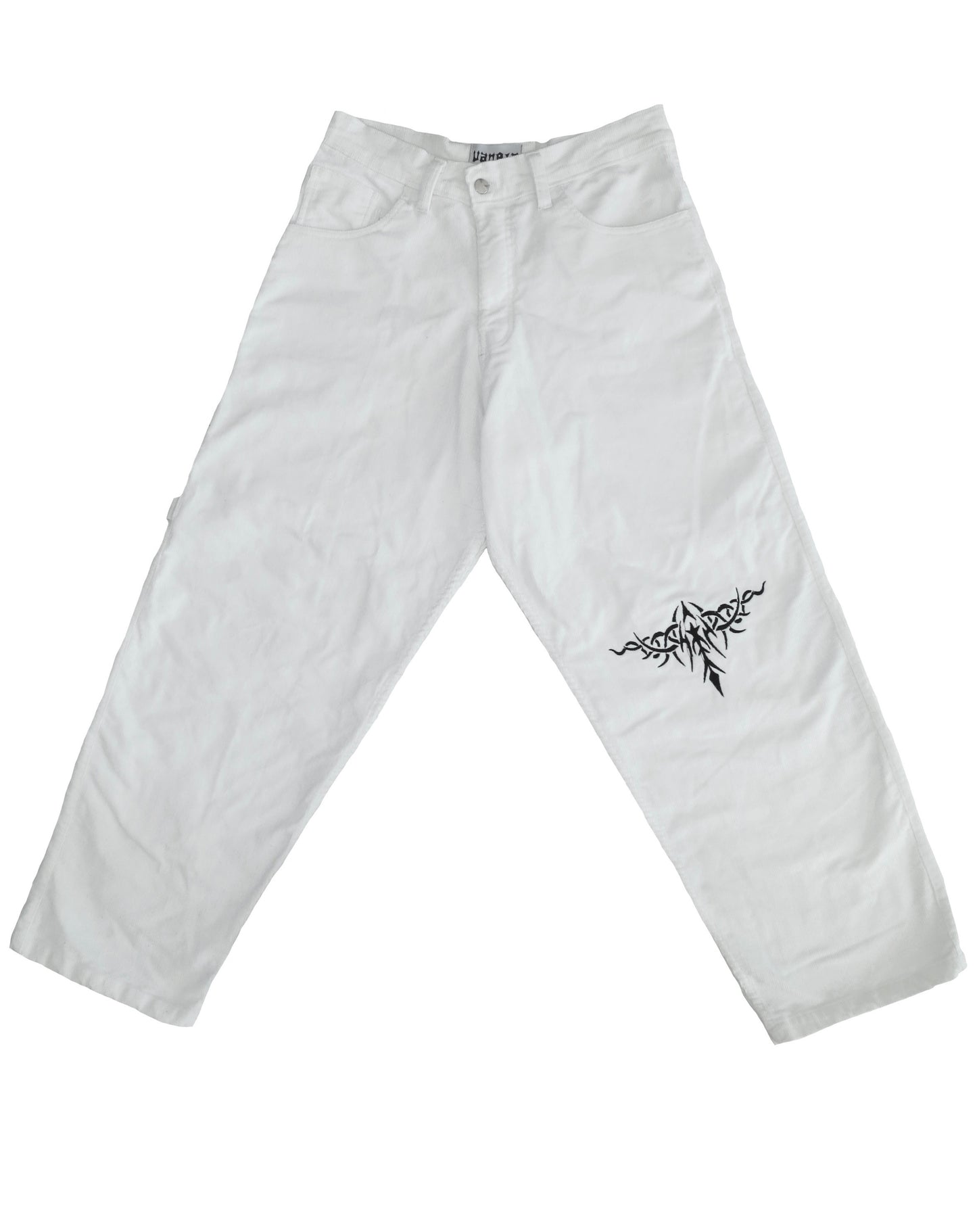 Vaneta White Corduroy Pants